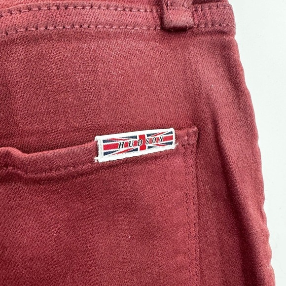 Hudson Noa High Rise Straight Crop Jeans Rosewood Red Wine Size 29 NWT - Picture 10 of 12